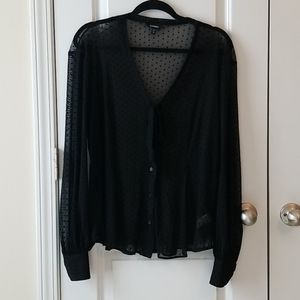 Black Sheer Blouse